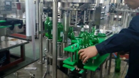 Série Cg Máquina de selagem de embalagem de cerveja de garrafa pequena totalmente automática para bebidas carbonatadas com controle PLC