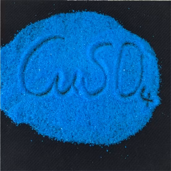 Entrega rápida Pedra de cristal azul 96% 98% sulfato de cobre para venda